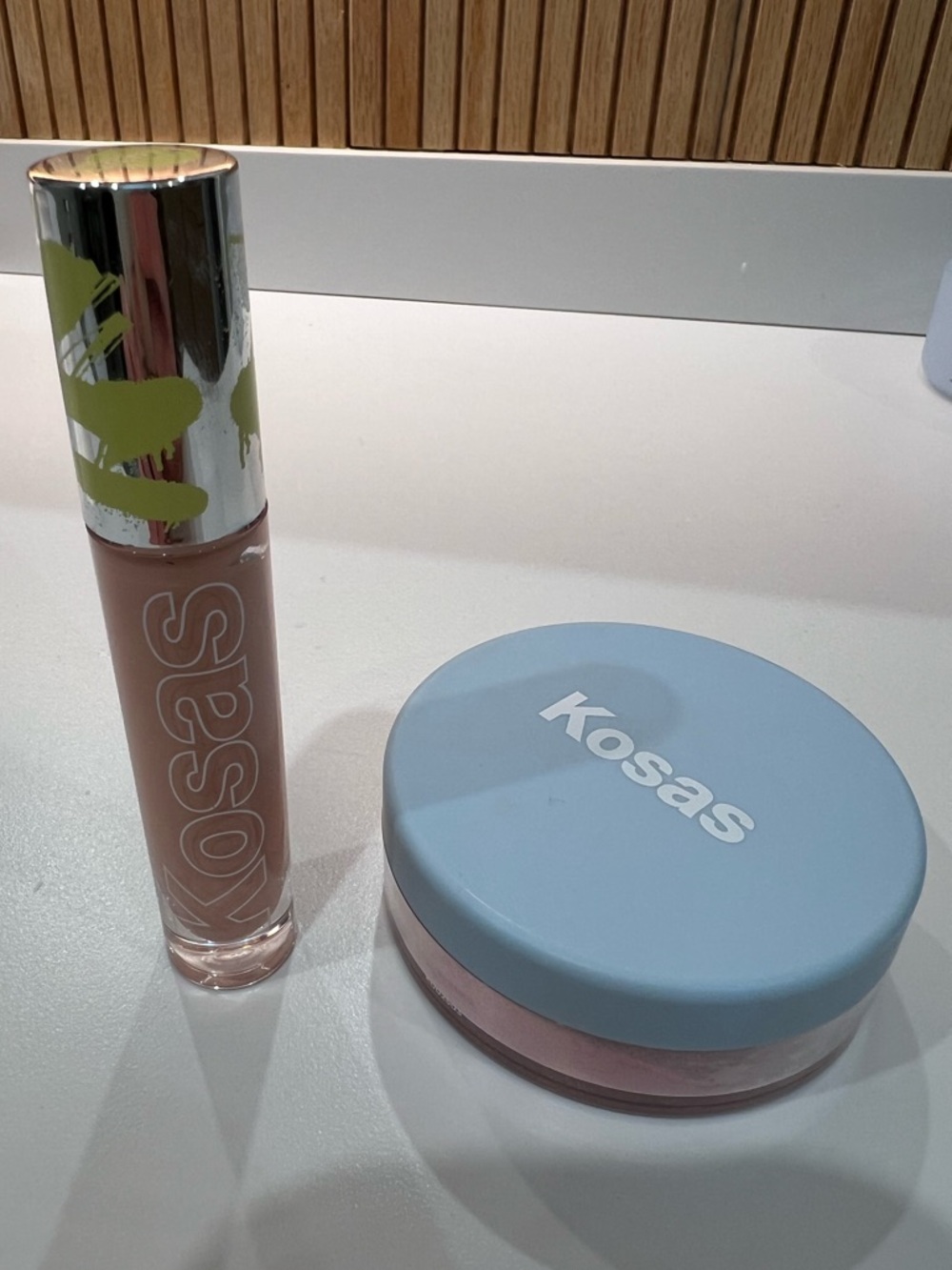 Kosas - Extra Bright Serum-Powered Color Corrector + Mini Cloud Set Loose Powder
